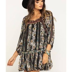 NEW Free People Black Dance Magic Tunic Dress